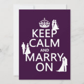 冷静さを保ち、結婚しよう(全色) 招待状 (正面)