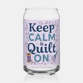 冷静さを保ち、縫い続けよう ヴィンテージ・ミシン好きのためのデザイン ガラス缶 (裏面)