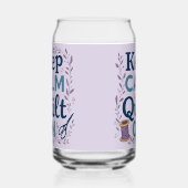 冷静さを保ち、縫い続けよう ヴィンテージ・ミシン好きのためのデザイン ガラス缶 (右)