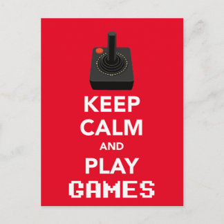 冷静さを保ってゲームをしよう ポストカード