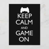 冷静さを保ってゲームを楽しめ ポストカード (正面)