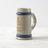 冷静さを保ってビールを飲もう ビールジョッキ (正面右)