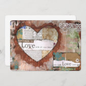 冷静さを保って愛を込めて, カード, 招待状, ハート, レース (正面/裏面)