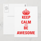 冷静さを保って素敵に ポストカード (正面/裏面)