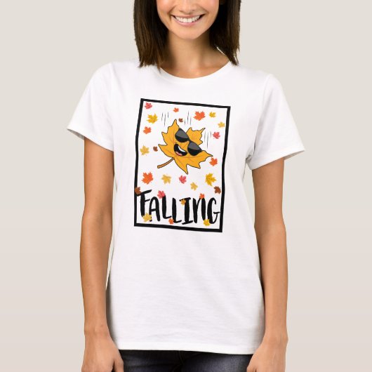冷静さを保って転ぶ Tシャツ (正面)