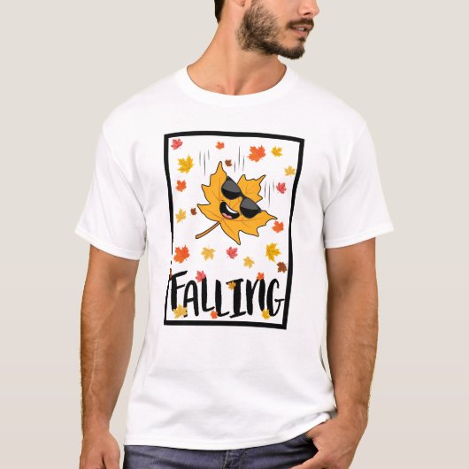 冷静さを保って転ぶ Tシャツ (正面)
