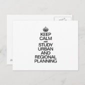 冷静さを保って都市と地域計画を学ぼう ポストカード (正面/裏面)