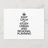 冷静さを保って都市と地域計画を学ぼう ポストカード (正面)