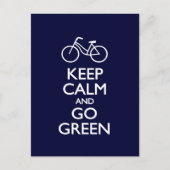 冷静さを保って、グリーンにしよう ポストカード (正面)