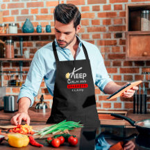 冷静さを保って、スパゲッティ クランプ | 面白いギフト エプロン