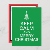 冷静さを保って、メリークリスマス ポストカード (正面/裏面)
