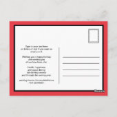 冷静さを保って、メリークリスマス ポストカード (裏面)