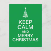 冷静さを保って、メリークリスマス ポストカード (正面)