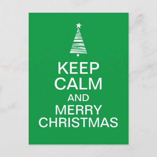 冷静さを保って、メリークリスマス ポストカード (正面)
