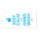 冷静さを保って、手洗いを続けて - 洗浄衛生インフルエンザ セルフインキングスタンプ (デザイン)