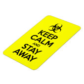 冷静さを保って、離れて マグネット (左側)