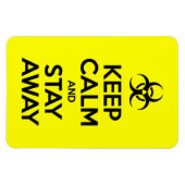 冷静さを保って、離れて マグネット (横)