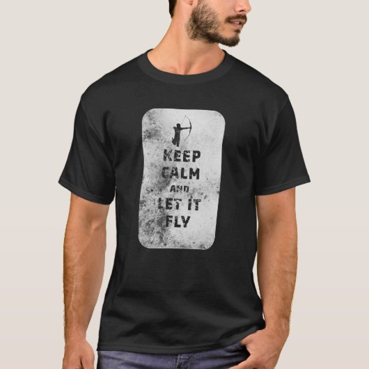 冷静さを保て そしてアーチャー達に任せろ Tシャツ (正面)