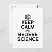 冷静さを保て、そして科学を信じろ ポストカード (正面/裏面)
