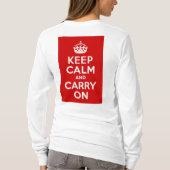 冷静さを保て、そして継続しろ Tシャツ (裏面)