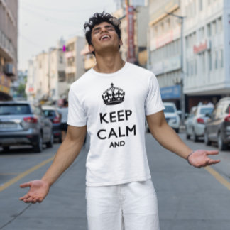 冷静さを保とうスローガン - 冷静さを保とうモチベーションロゴ Tシャツ