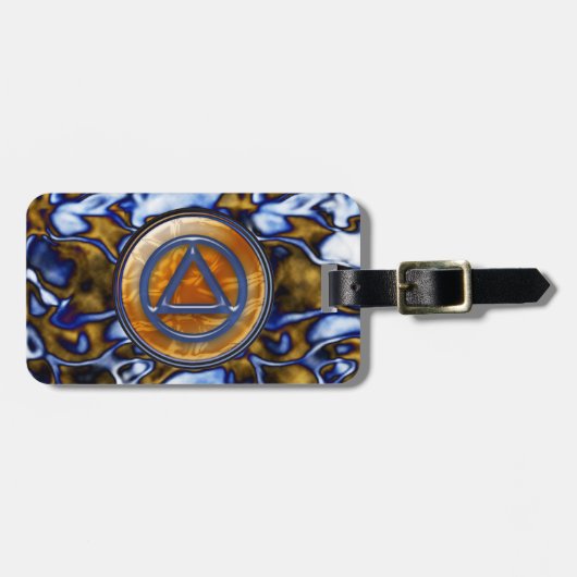 冷静な回復節酒 ラゲッジタグ (正面横)