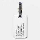 冷静な回復節酒 ラゲッジタグ (裏面縦)