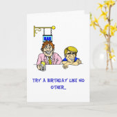 冷静な誕生日 カード (黄色い花)