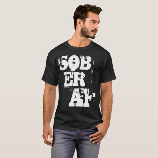 冷静なAFの節酒101 Tシャツ (正面フル)