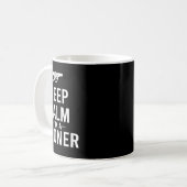 冷静にやろう ガーナーサポーターのジャージ コーヒーマグカップ (正面左)