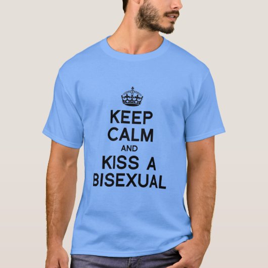 冷静にキスしようバイセクシュアルと Tシャツ (正面)