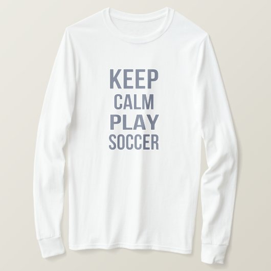 冷静にサッカーしよう Tシャツ (デザイン正面)