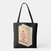 冷静にショッピングへ (bag1) トートバッグ (裏面)