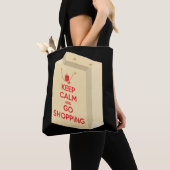 冷静にショッピングへ (bag1) トートバッグ (クローズアップ)