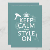 冷静にスタイルを楽しんで（背景色は問いません） 招待状 (正面/裏面)