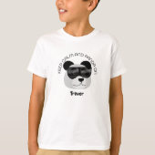 冷静にパンダと一緒 Tシャツ (正面)