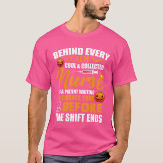 冷静に収集された全カッコいいてのナースの背後に忍耐強い Tシャツ