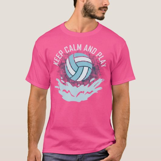 冷静に水球を楽しもう Tシャツ (正面)