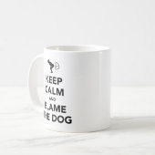 冷静に犬のせいにしろ コーヒーマグカップ (正面左)