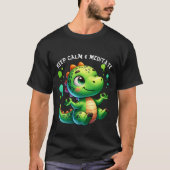 冷静に瞑想しよう Tシャツ (正面)