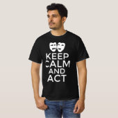 冷静に行動を Tシャツ (正面フル)
