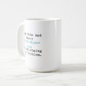 冷静に解く+数学の問題 コーヒーマグカップ (正面左)