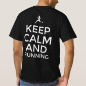冷静に走り続けよう Tシャツ (裏面)