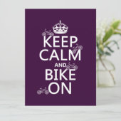 冷静に走り続けろ 自転車 (カスタマイズ可能な色) 招待状 (スタンド正面)