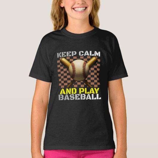 冷静に野球をやろう Tシャツ (正面)