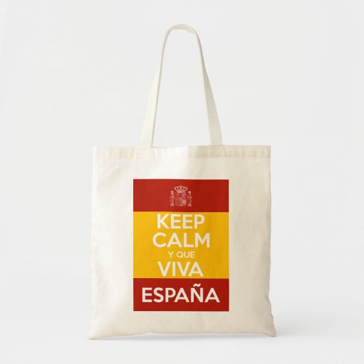 冷静に、いざスペイン万歳 トートバッグ (正面)