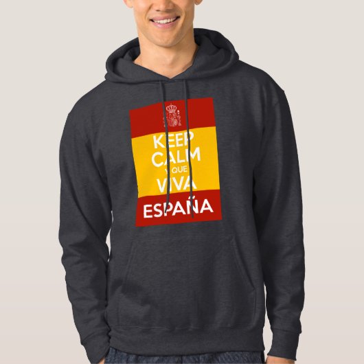 冷静に、いざスペイン万歳 パーカ (正面)