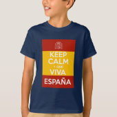 冷静に、いざスペイン万歳 Tシャツ (正面)