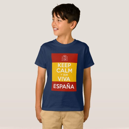 冷静に、いざスペイン万歳 Tシャツ (正面フル)