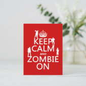 冷静に、そしてゾンビと共に（任意の色） ポストカード (スタンド正面)